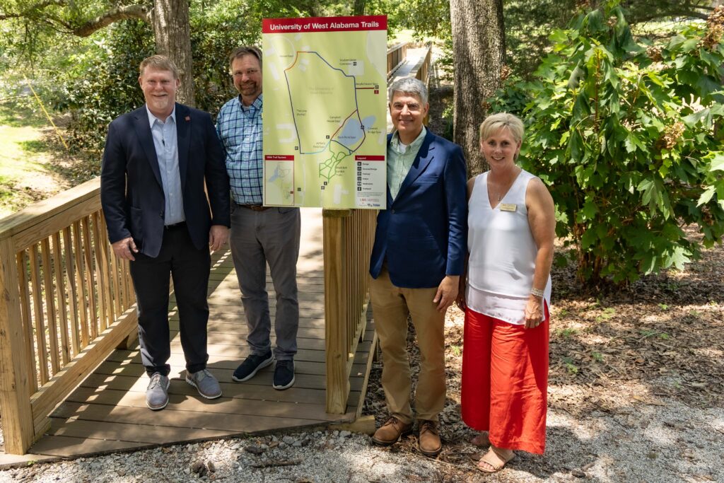 University of West Alabama Celebrates “Year of Trails” with Unveiling of New Trail Signage