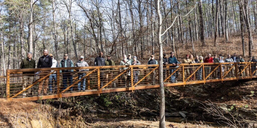 Connecting Appalachia: Alabama Trails Foundation Installs New 60-Foot Pedestrian Bridge on Pinhoti Trail